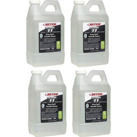 BETCO Green Earth Peroxide Cleaner - FASTDRAW 11, 67.6 fl oz (2.1 quart) Fresh Mint, 4 PK 3364700CT